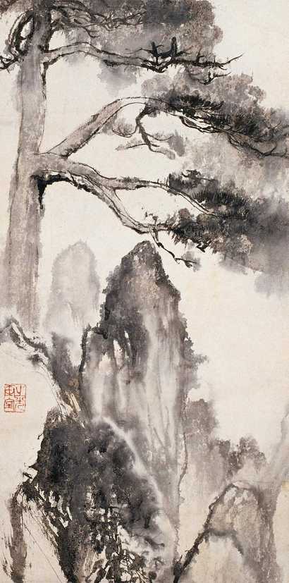 谢之光 山水 立轴